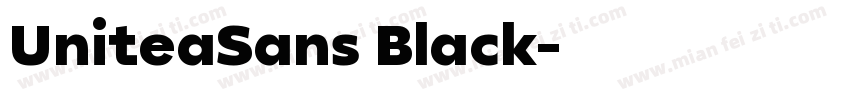 UniteaSans Black字体转换